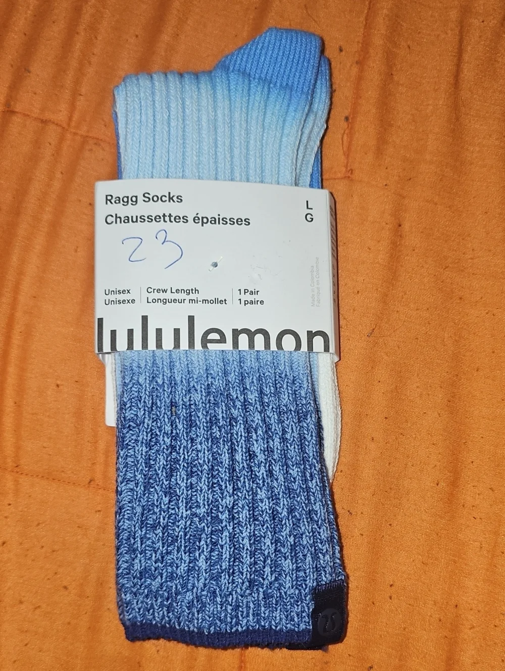 Lululemon Ragg Socks Nwts, Sz Large!! Dont Miss Out!